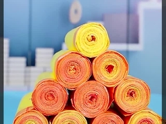 Экологически чистый переработанный мусорный мешок из переработанного пластика с застежкой